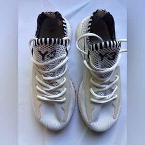 adidas Y-3 Mens Black and White Sneakers
